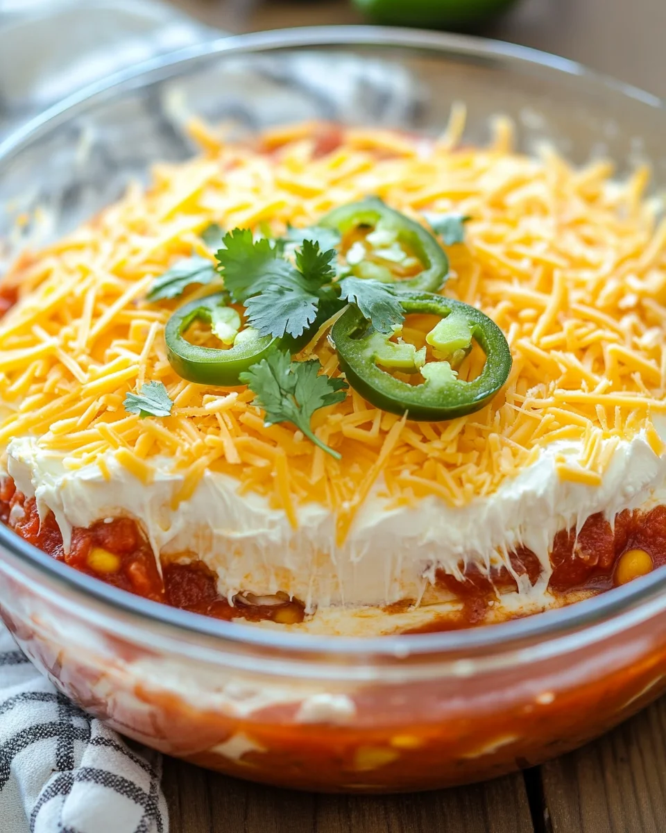 Layered Cream Cheese and Salsa Dip