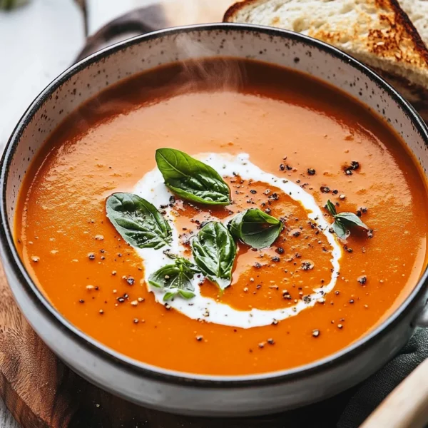 Middle-of-Winter Creamy Tomato Soup (Canned Tomatoes)