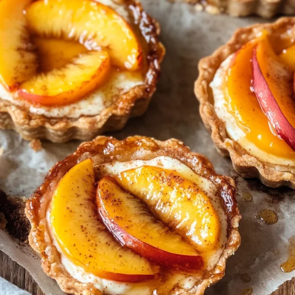 Mini Peach and Cream Cheese Tarts