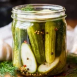 Overnight Refrigerator Dill Pickles