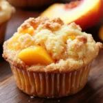 Peach Cobbler Muffins