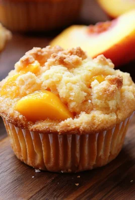 Peach Cobbler Muffins