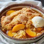 Peach Cobbler with Cake Mix
