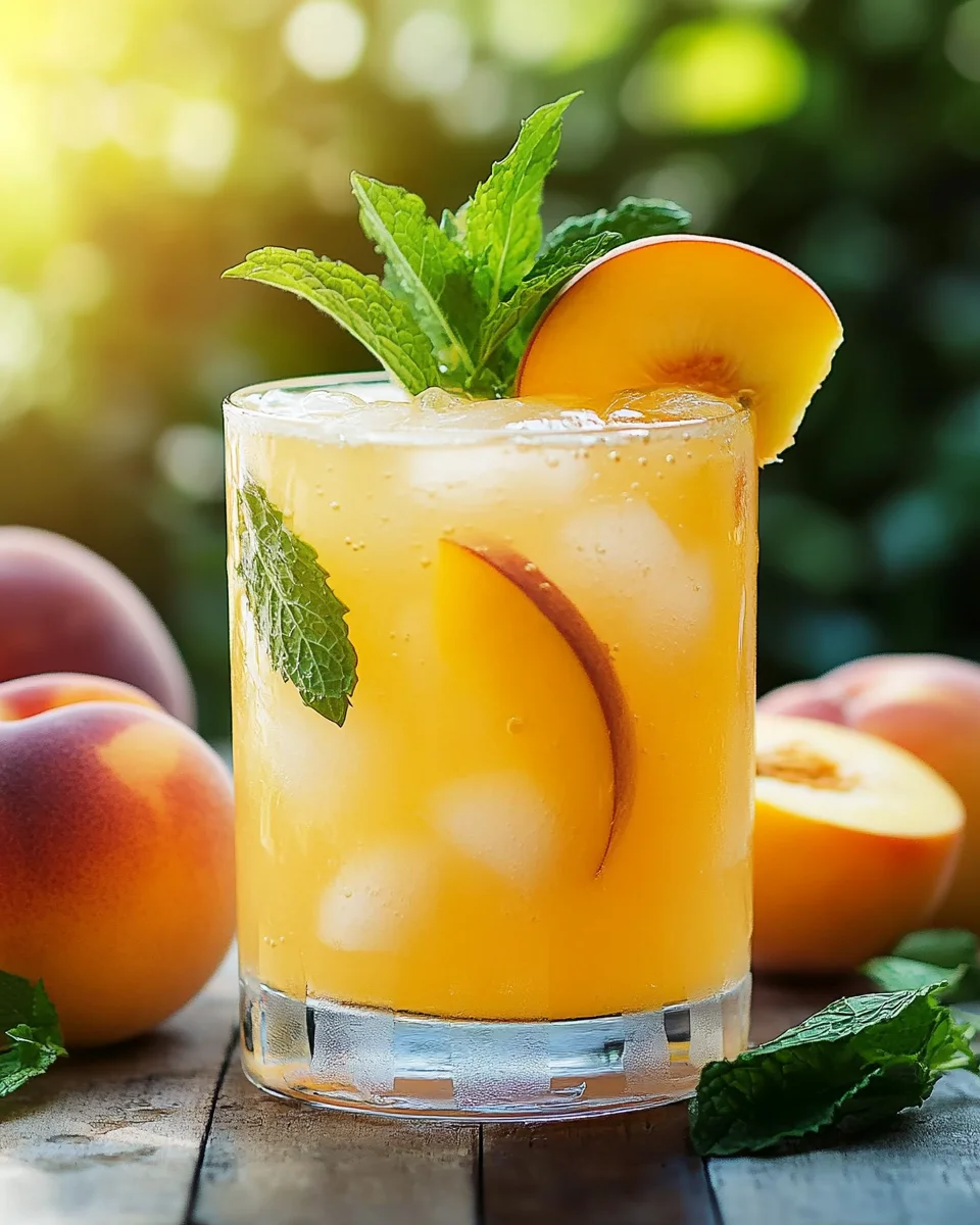 Refreshing Peach Lemonade