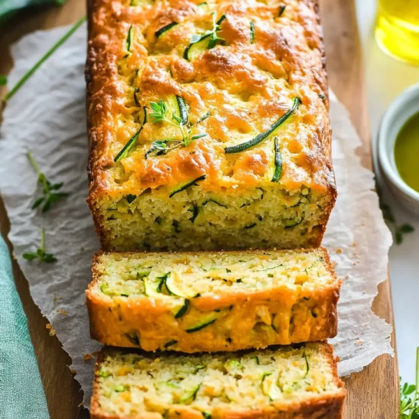 Savory Zucchini Cheddar Quick Bread
