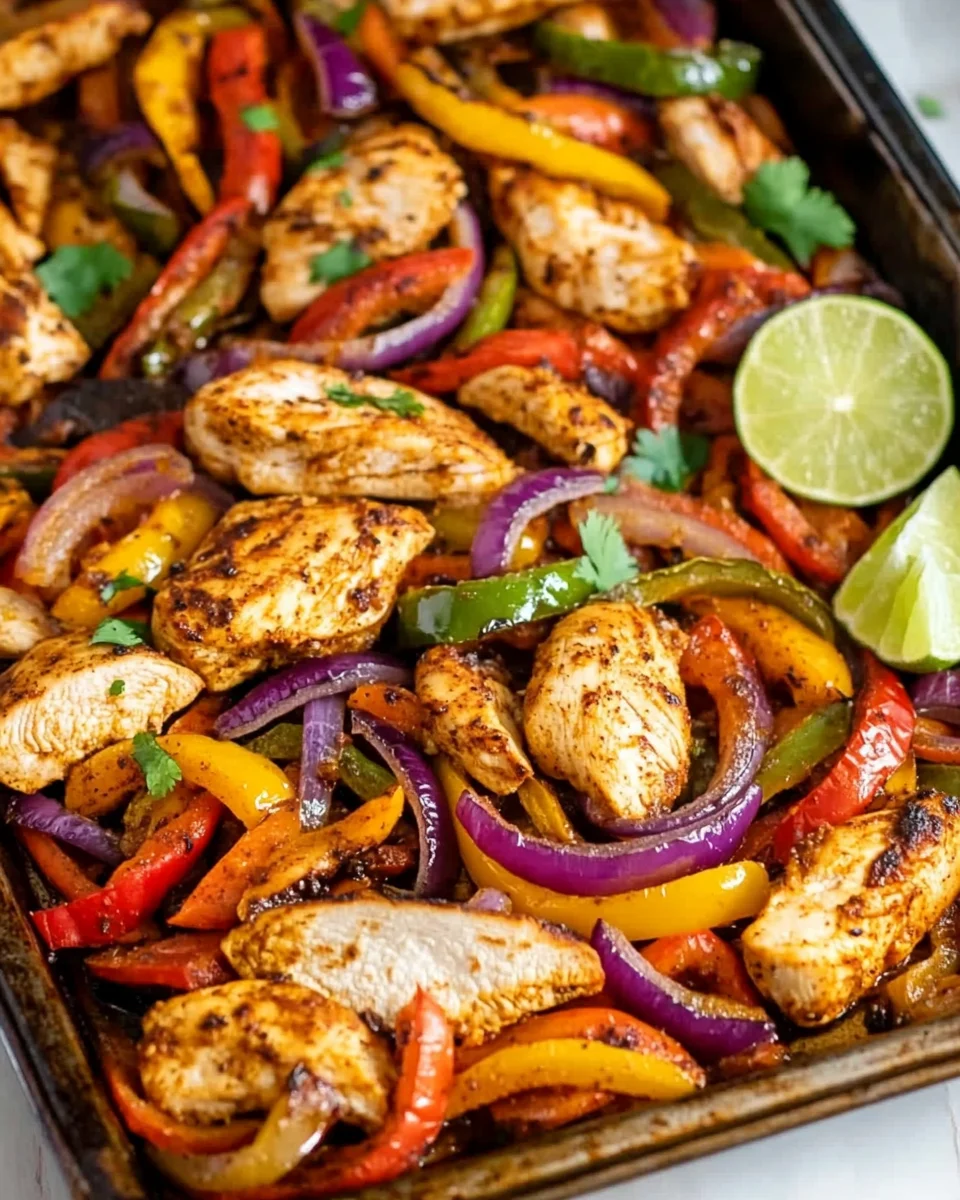 Sheet Pan Chicken Fajitas