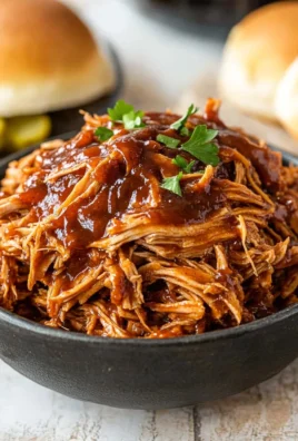 Shredded BBQ Chicken (Crock Pot Recipe)