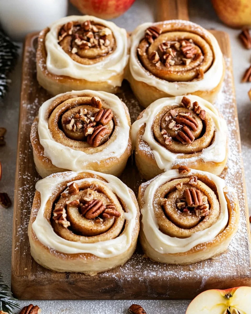 Soft-Baked Apple Cinnamon Rolls