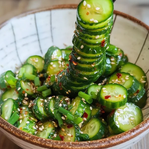 Spiral Cucumber Salad: Korean-Inspired Recipe
