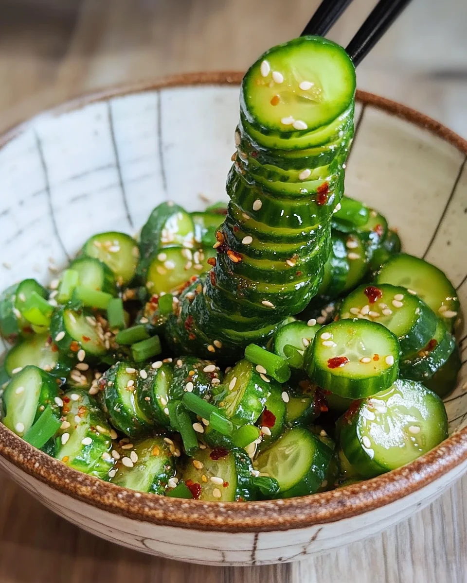 Spiral Cucumber Salad: Korean-Inspired Recipe