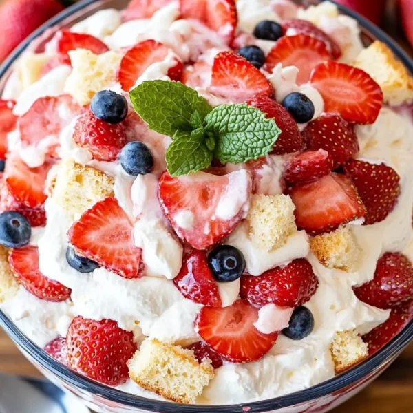 Strawberry Shortcake Fluff Salad