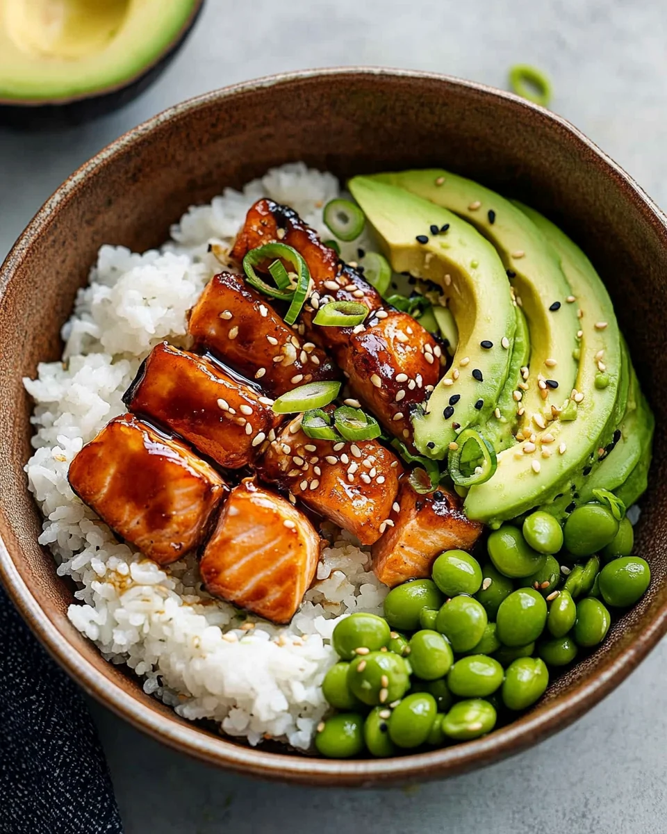 Teriyaki Salmon Sushi Bowl (GF)