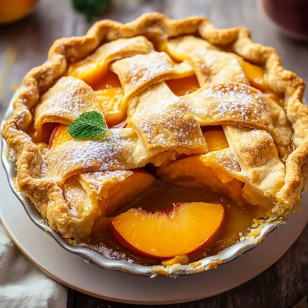 The Best Peach Pie