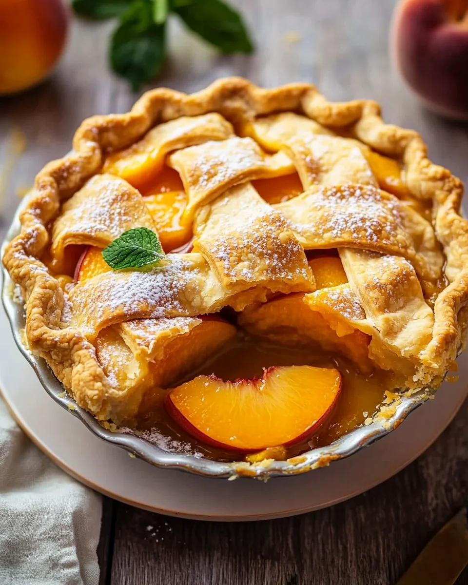 The Best Peach Pie