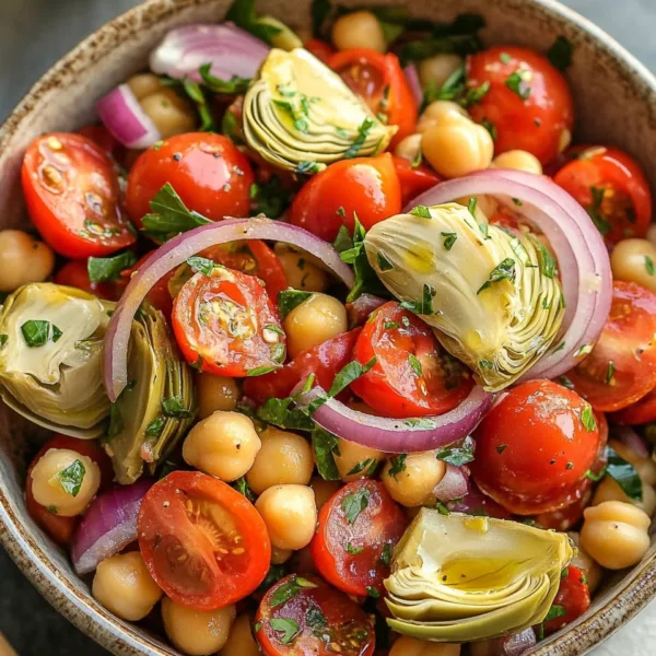 Tuscan Artichoke Tomato Salad