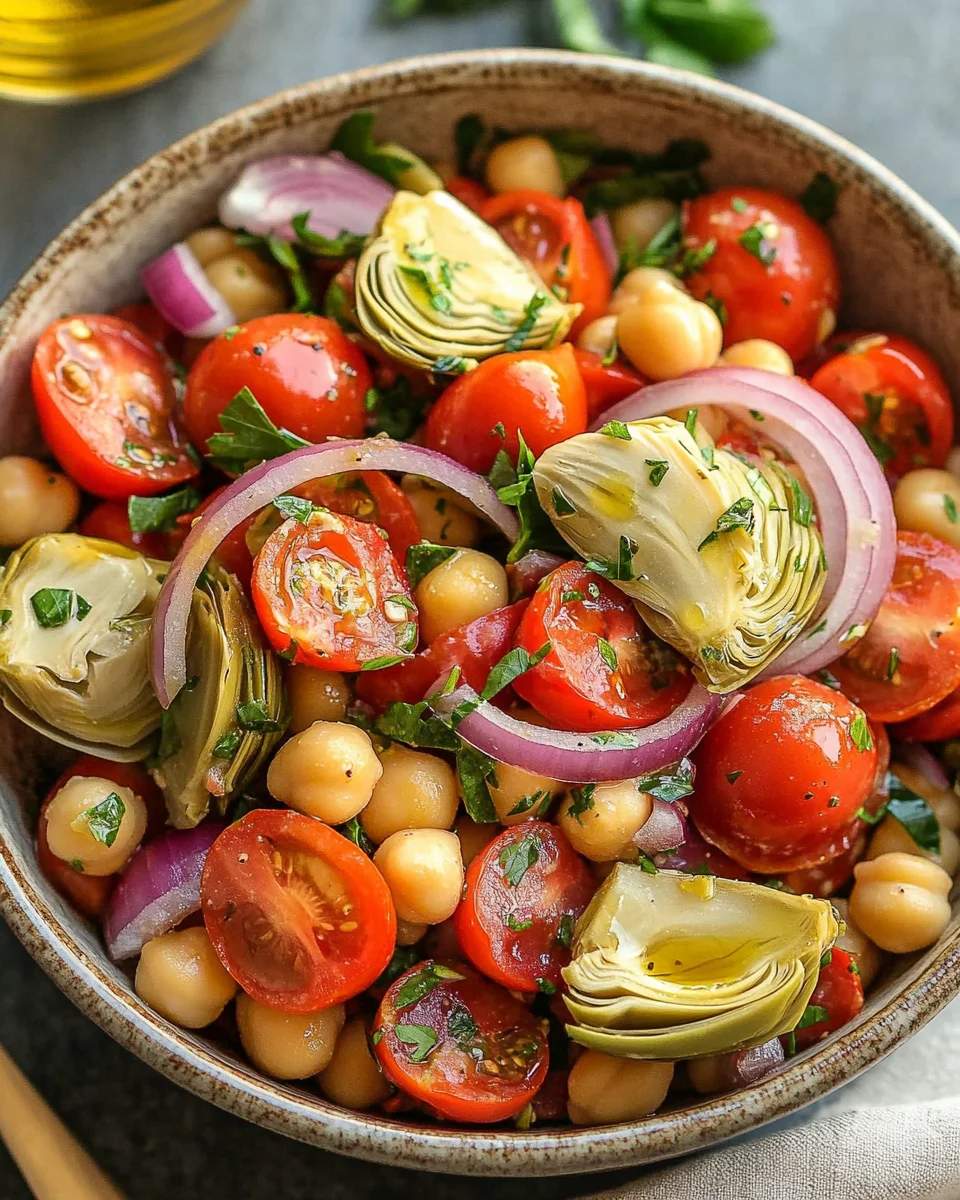 Tuscan Artichoke Tomato Salad