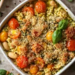 White Bean and Pesto Bake